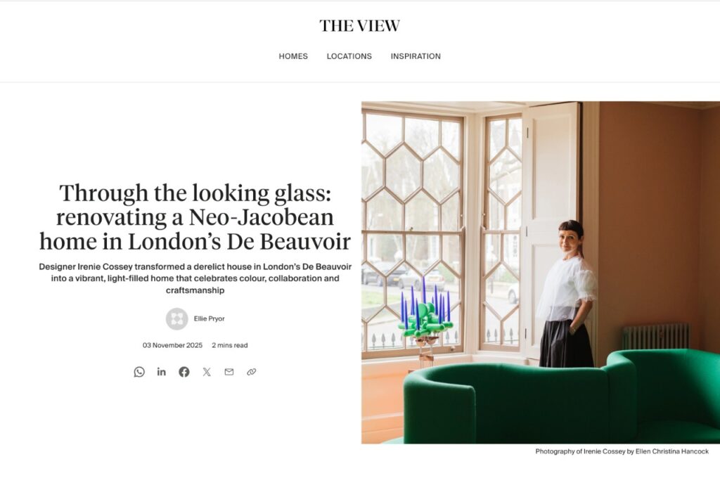 Irenie Cossey on her De Beauvoir Town house renovation